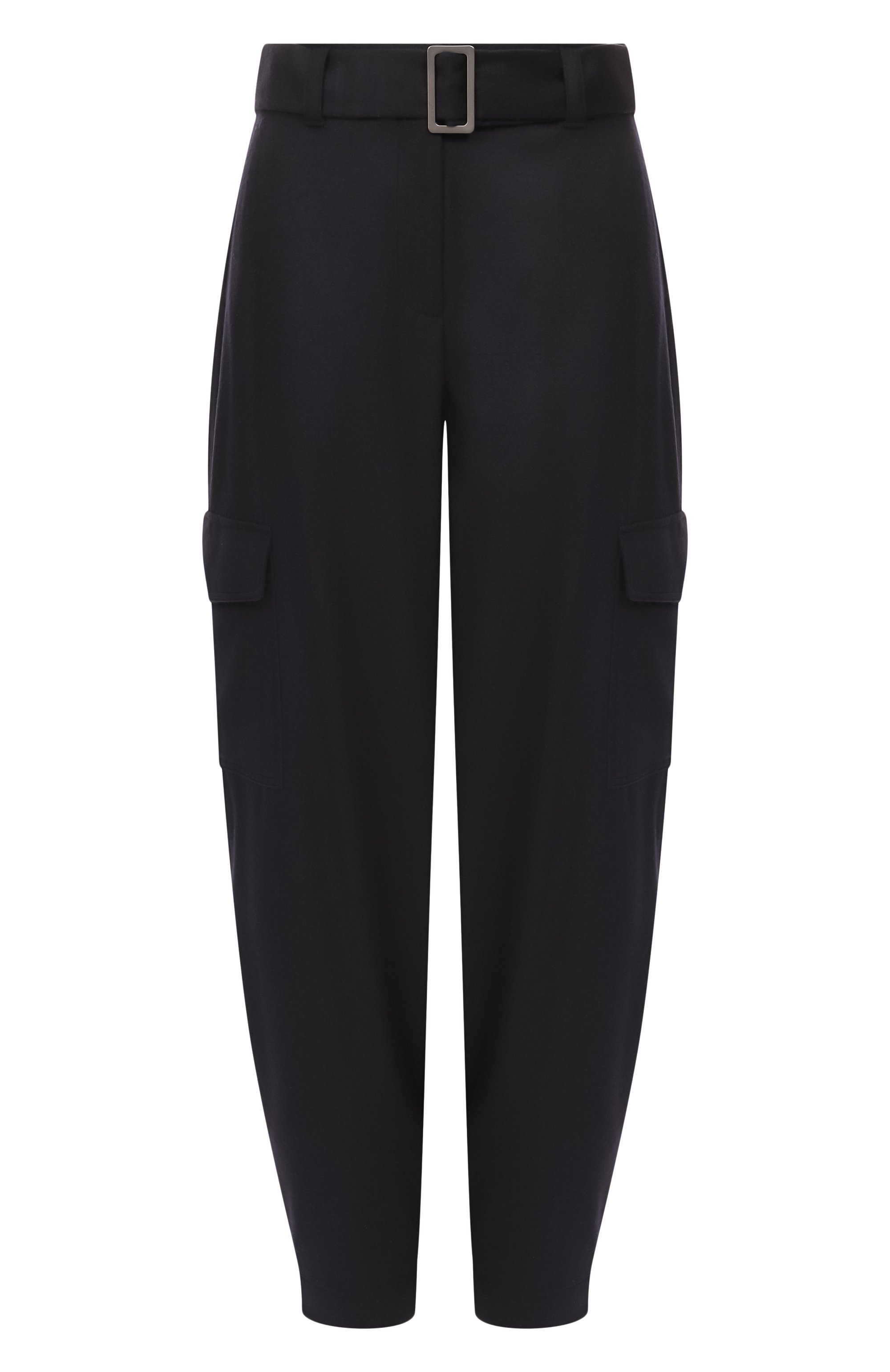 Шерстяные брюки-карго EMPORIO ARMANI темно-синего цвета по цене 69450 руб., арт. EW001505/AF17163, фото 1 Шерстяные брюки-карго EMPORIO ARMANI, арт. EW001505/AF17163, фото 1