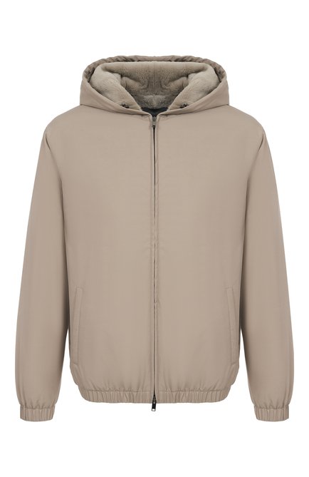 Мужской бомбер с подкладкой из меха норки MVST, арт. FTECK-ME5635-4V/DRG1673