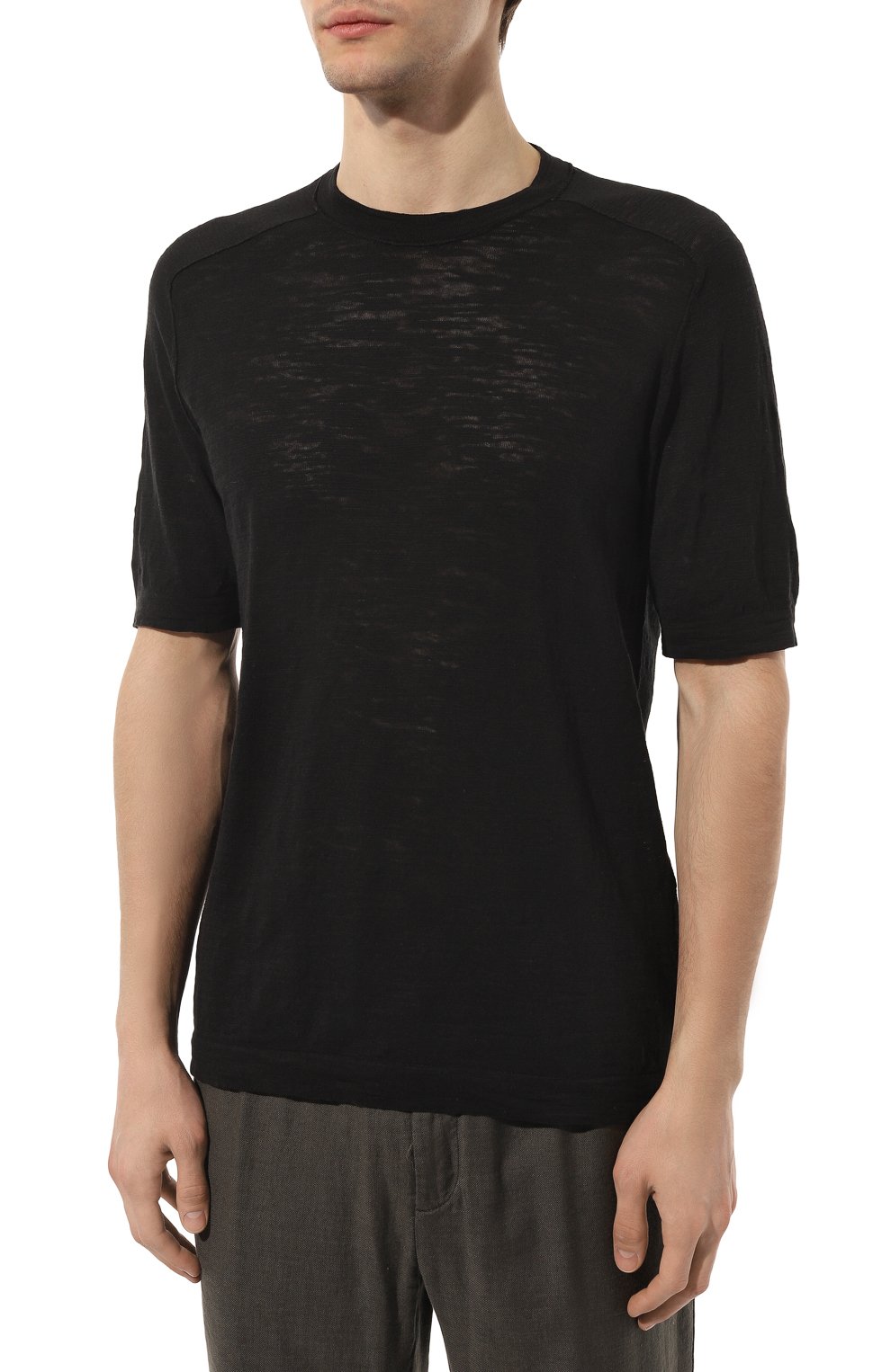 Футболка из хлопка и льна TRANSIT, арт. CFUTRT8431, фото 3