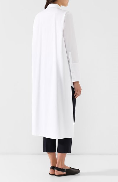 Хлопковая рубашка JIL SANDER NAVY, арт. JNWM6007A/JM2442A, фото 4