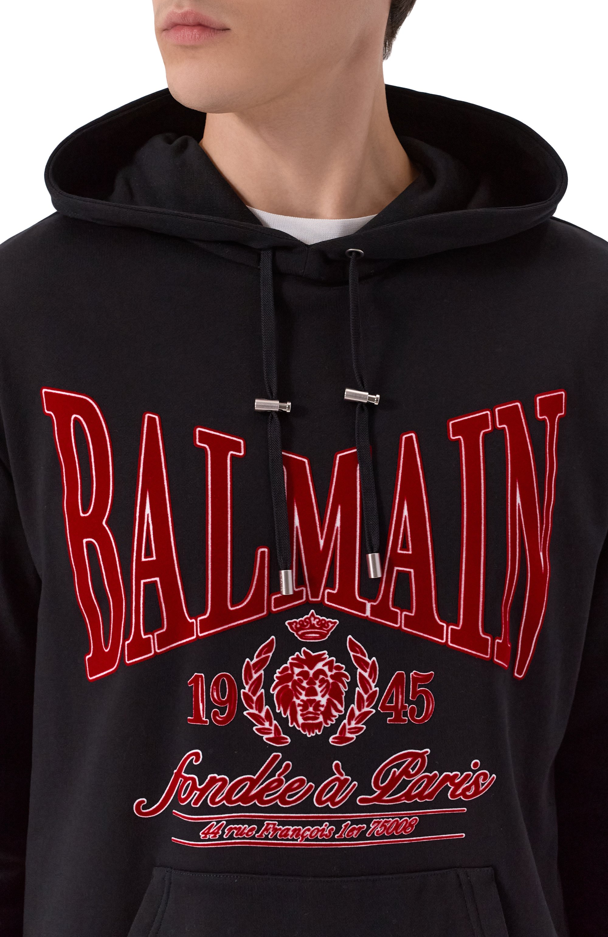 Хлопковое худи BALMAIN, арт. FH0JT047/GF25, фото 5