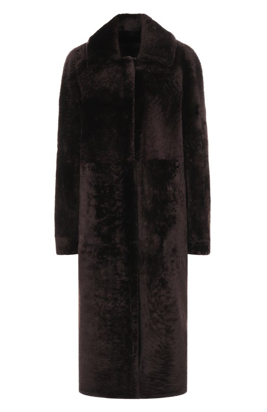 Двусторонняя дубленка manzoni24 25M1115-S23N Коричневый 25M1115-S23N