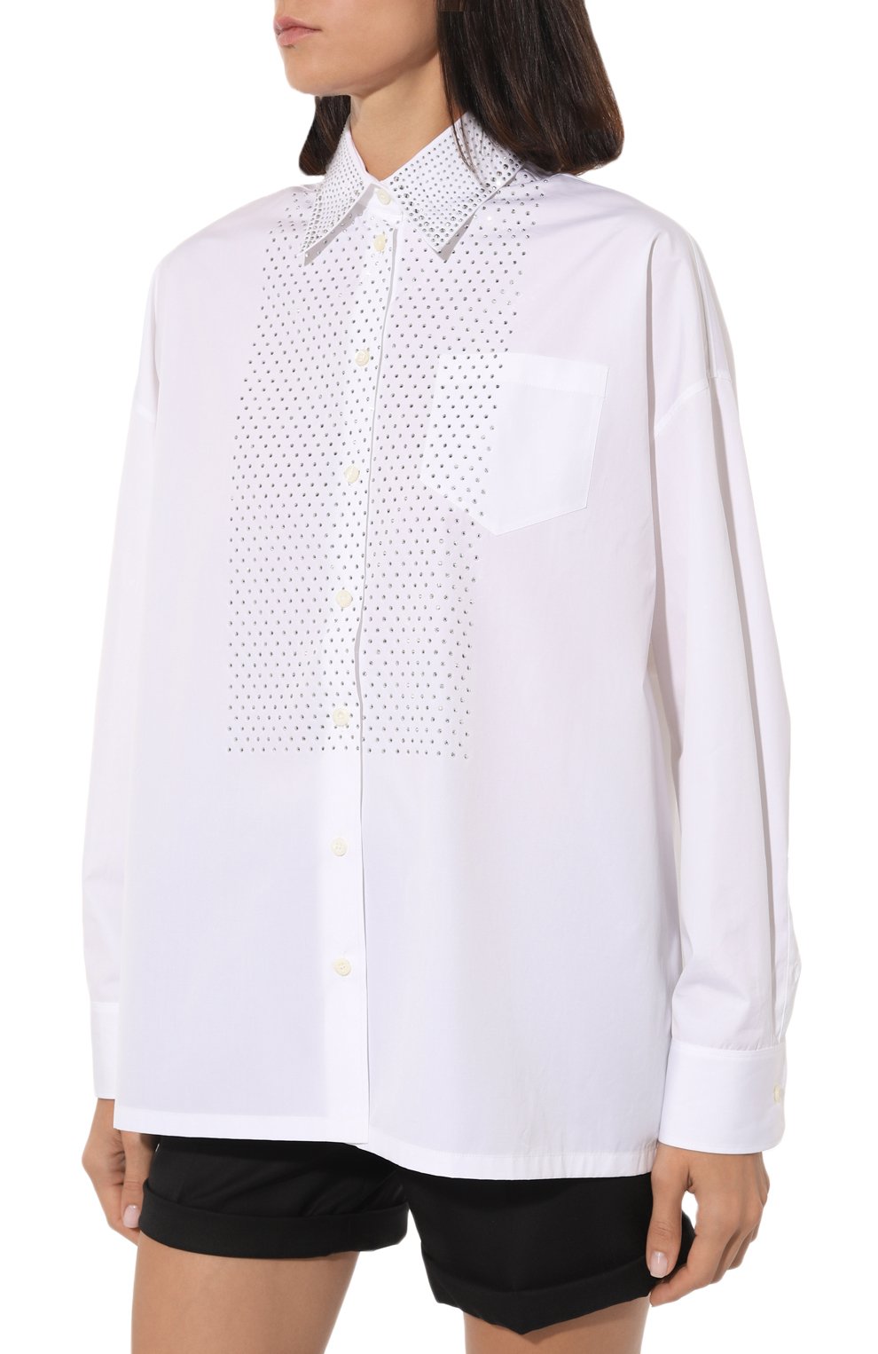 Хлопковая рубашка PRADA, арт. P449FR-10CI-F0009-221, фото 3