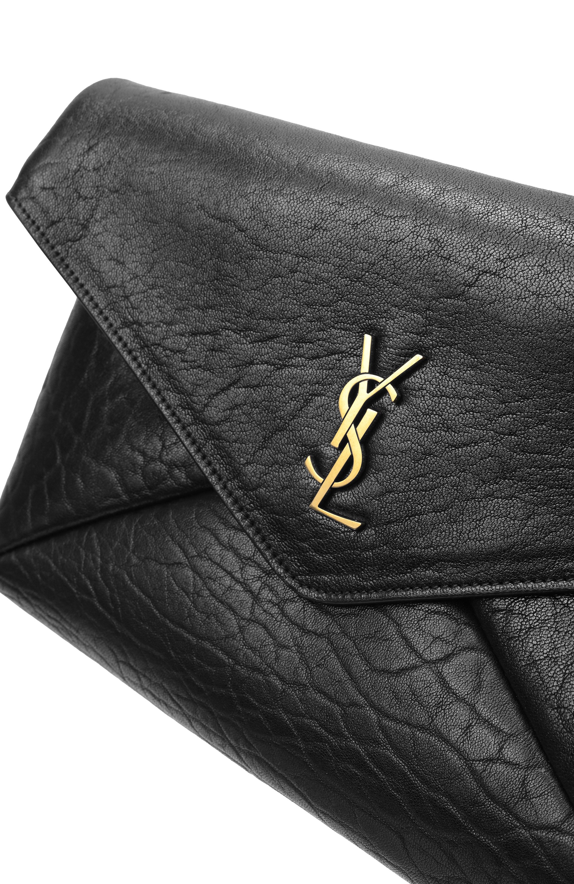 Клатч cassandre large SAINT LAURENT черного цвета по цене 137000 руб., арт. 769307/AACYT, фото 6 Клатч cassandre large SAINT LAURENT, арт. 769307/AACYT, фото 6