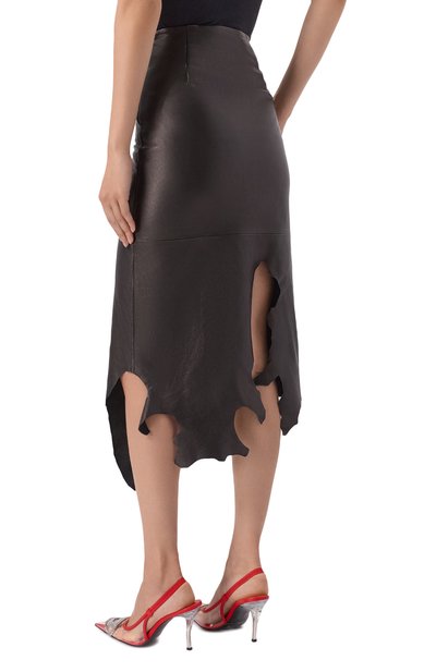 Кожаная юбка DIESEL черного цвета по цене 99050 руб., арт. A22301/0EGEW, фото 4 Кожаная юбка DIESEL, арт. A22301/0EGEW, фото 4