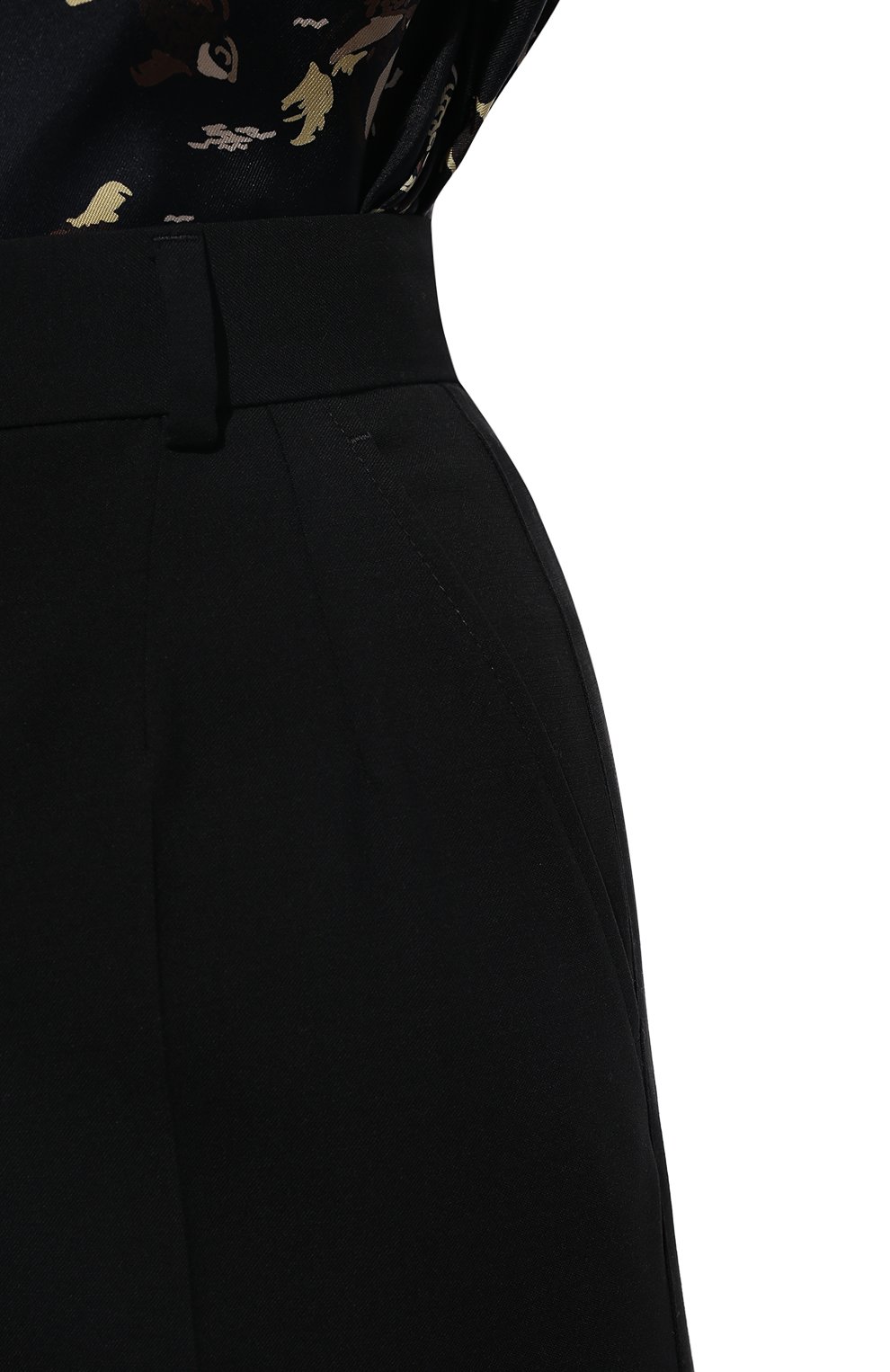 Шерстяные брюки DOLCE & GABBANA черного цвета по цене 96450 руб., арт. FTBM0T/FUBAJ, фото 5 Шерстяные брюки DOLCE & GABBANA, арт. FTBM0T/FUBAJ, фото 5