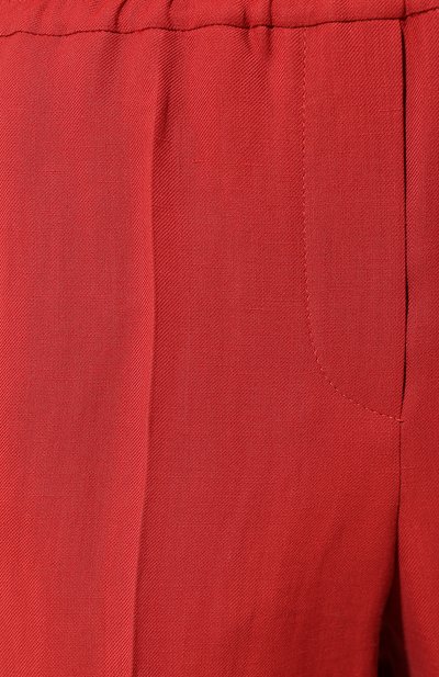 Брюки из вискозы и льна BRUNELLO CUCINELLI красного цвета по цене 147500 руб., арт. MH126P7197, фото 5 Брюки из вискозы и льна BRUNELLO CUCINELLI, арт. MH126P7197, фото 5