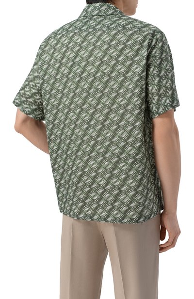 Рубашка изо льна и хлопка ZILLI, арт. ZSSH8BM090026196F, фото 4