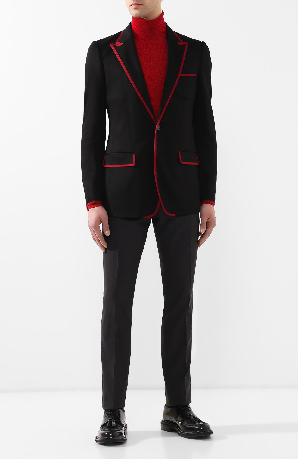 Пиджак из смеси вискозы и хлопка DOLCE & GABBANA, арт. G2M04T/FUGI2, фото 2