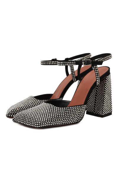 Женские текстильные туфли charlotte AMINA MUADDI, арт. CHARL0TTE CRYSTAL PUMP 95/SATIN