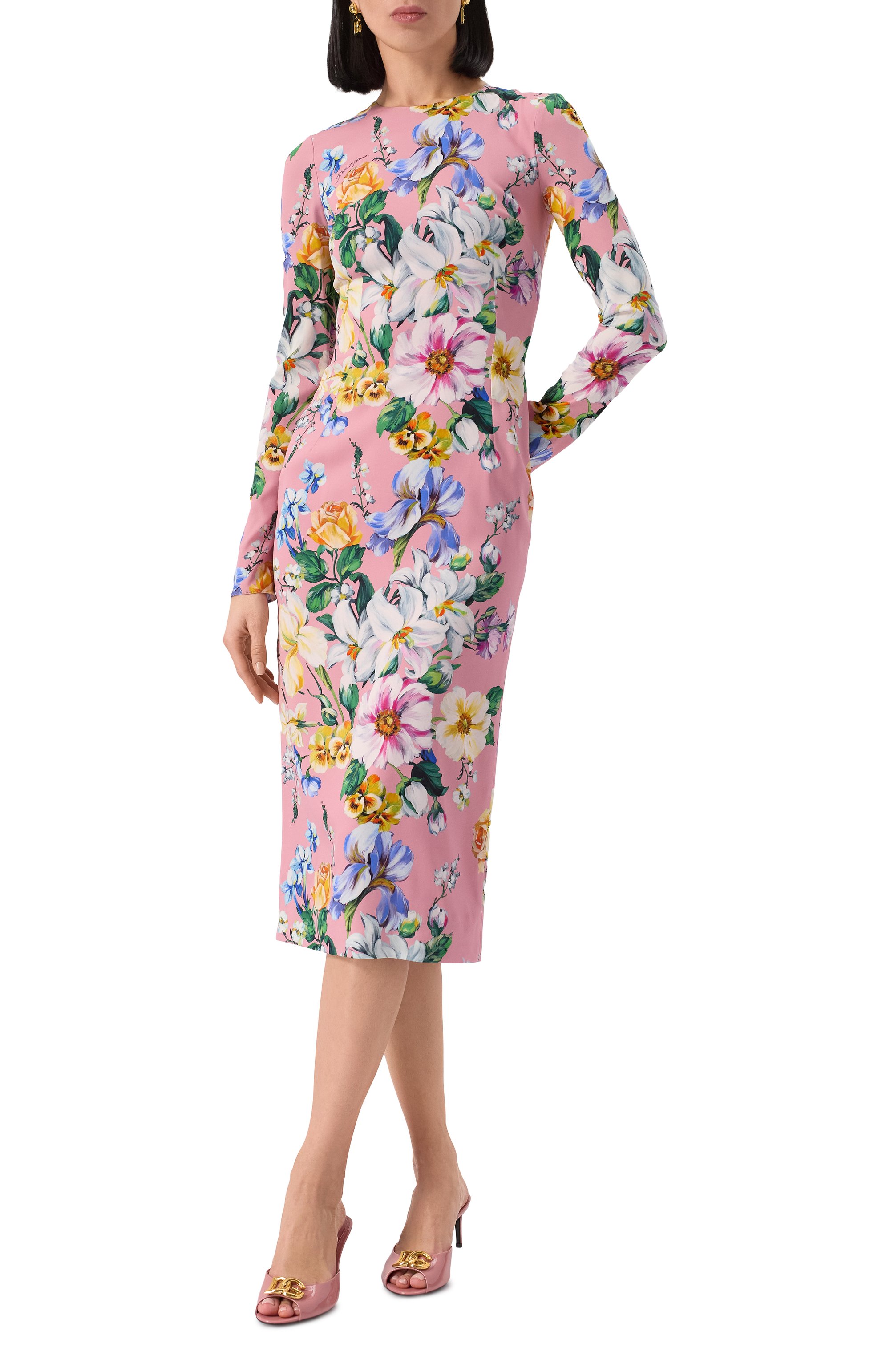 Шелковое платье DOLCE & GABBANA, арт. F6GAVT/FSA7G, фото 3