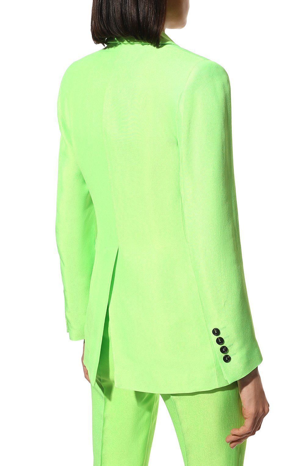 Жакет из вискозы MSGM салатового цвета по цене 65850 руб., арт. 3241MDG12 227103, фото 4 Жакет из вискозы MSGM, арт. 3241MDG12 227103, фото 4