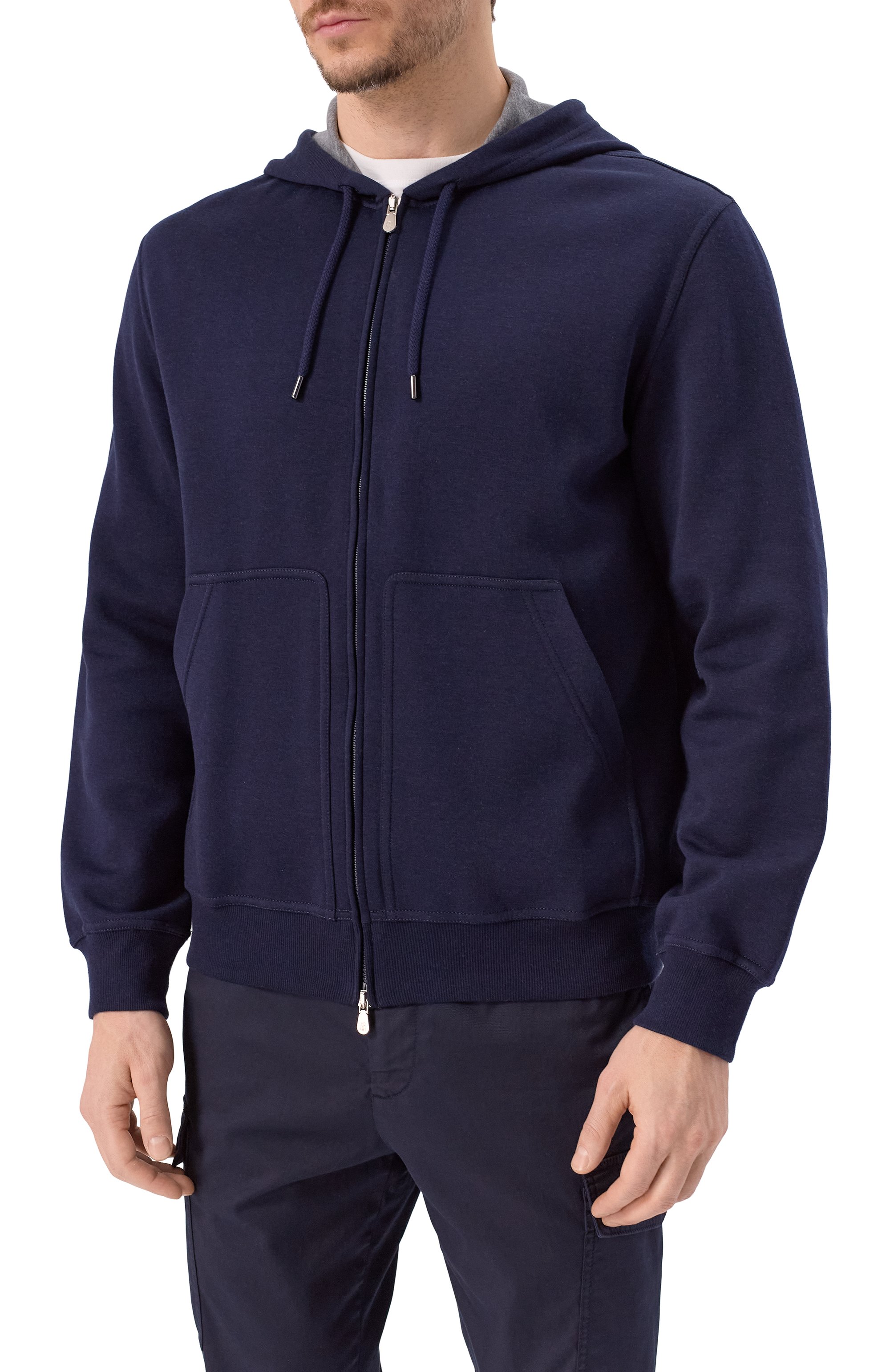 Толстовка из хлопка и кашемира BRUNELLO CUCINELLI, арт. MM8319069G, фото 3