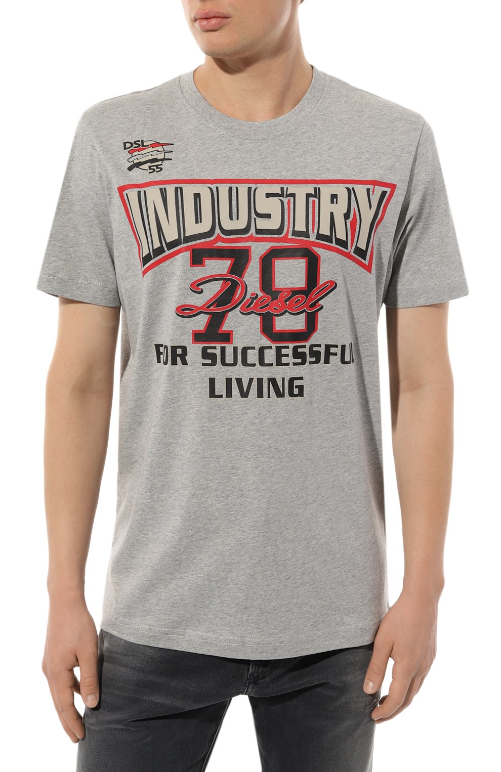 Хлопковая футболка DIESEL, арт. A11047/0GRAI, фото 3