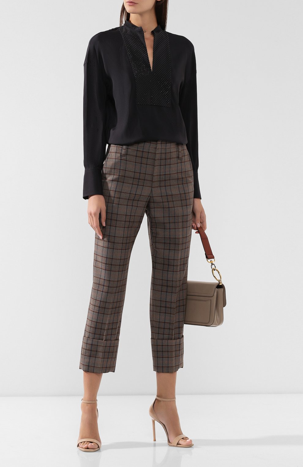 Шелковая блузка BRUNELLO CUCINELLI, арт. MD801MF948, фото 2