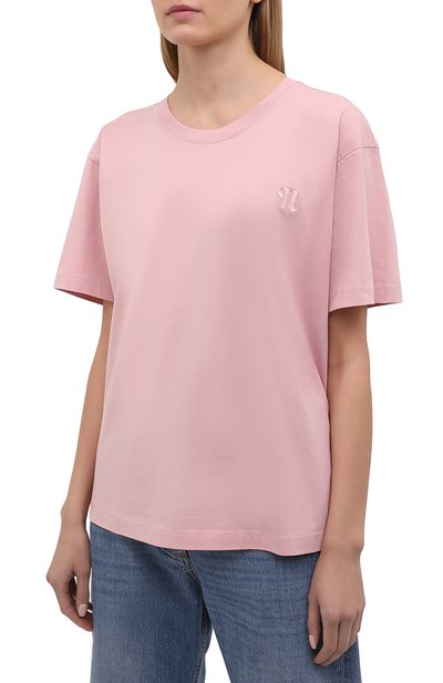 Хлопковая футболка NANUSHKA розового цвета по цене 15050 руб., арт. REECE_PINK_0RGANIC JERSEY, фото 3 Хлопковая футболка NANUSHKA, арт. REECE_PINK_0RGANIC JERSEY, фото 3