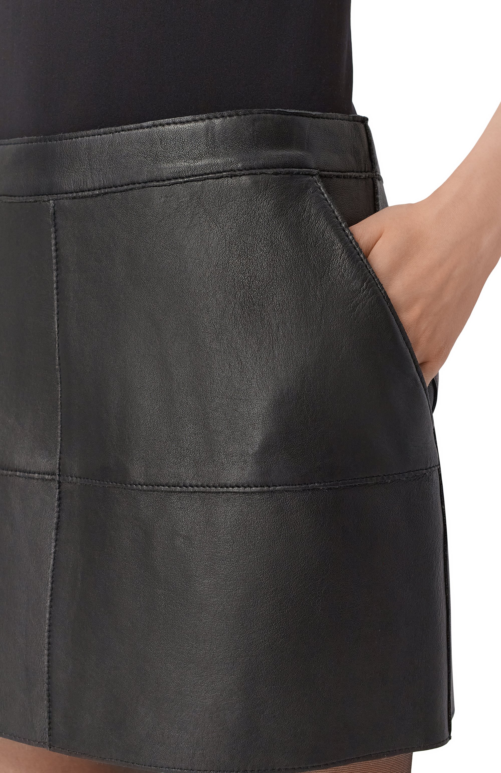 Кожаная юбка P.A.R.O.S.H., арт. MACI0CK25W-D630603S, фото 5