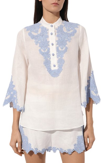 Льняная блузка ZIMMERMANN, арт. 7498TSS232, фото 3