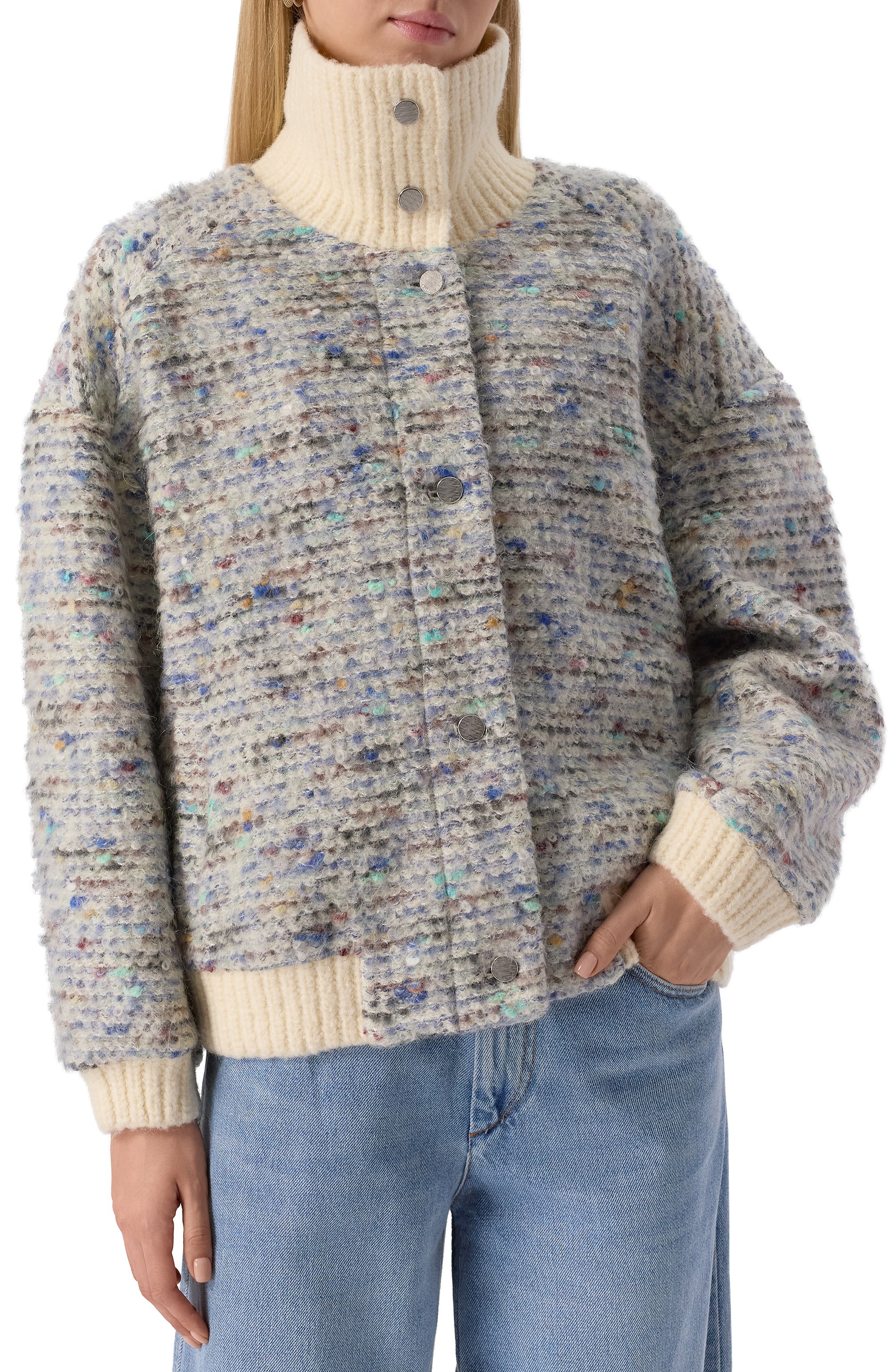 Твидовый бомбер IRO, арт. WP137SIM0NE, фото 3