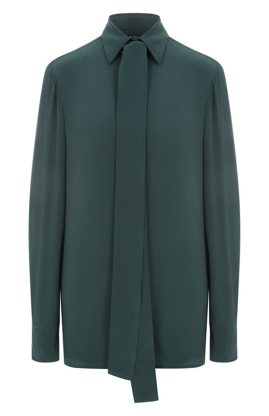 Атласная блузка Kiton D48407 Зелёный D48407