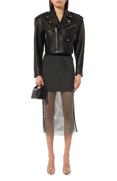 Юбка с отделкой стразами PATRIZIA PEPE, арт. 8G0328_A9U8, фото 2