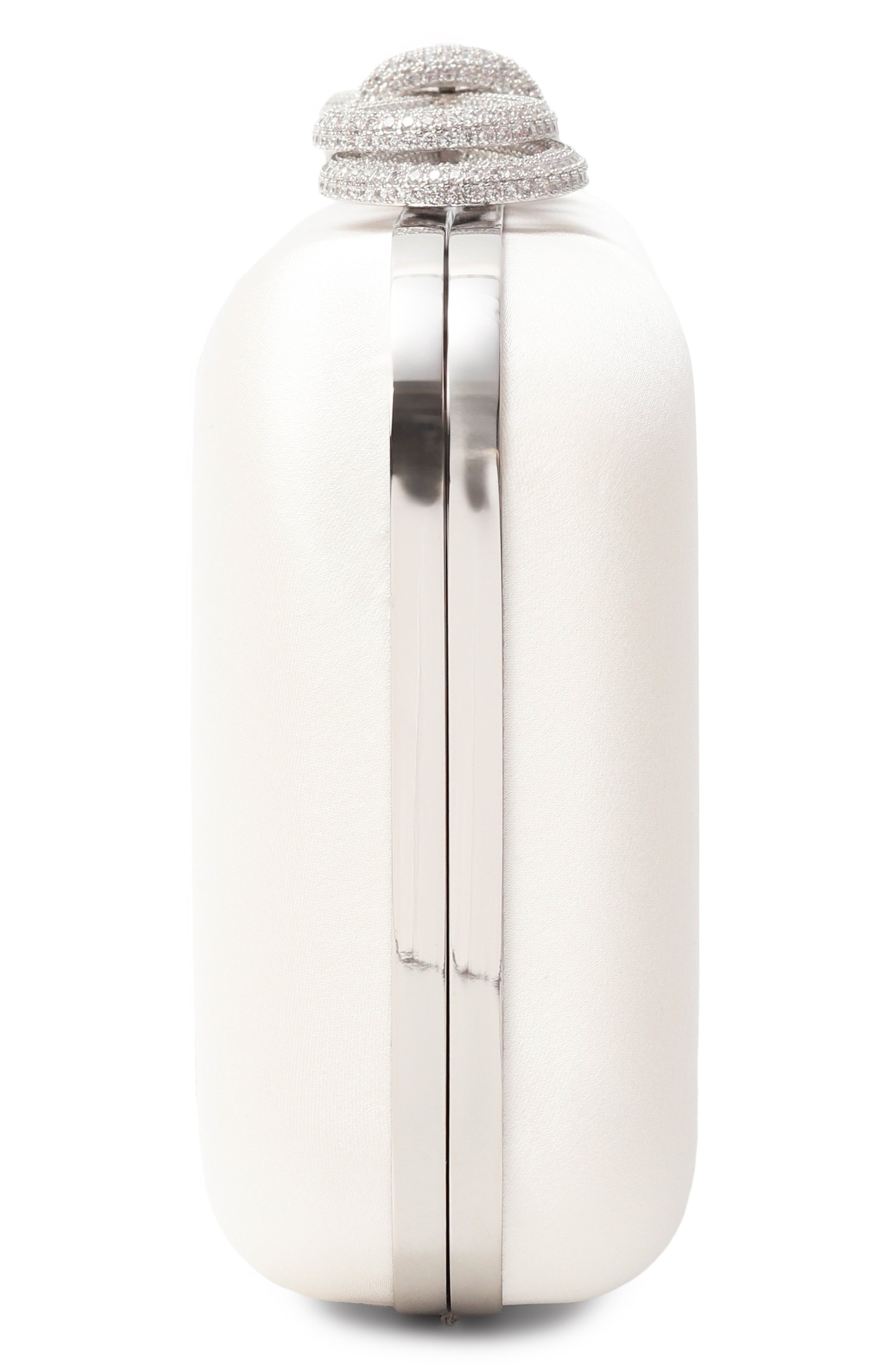 Клатч double bow small MACH & MACH белого цвета по цене 138500 руб., арт. MMCB-BG0002-CRP-WHT, фото 4 Клатч double bow small MACH & MACH, арт. MMCB-BG0002-CRP-WHT, фото 4