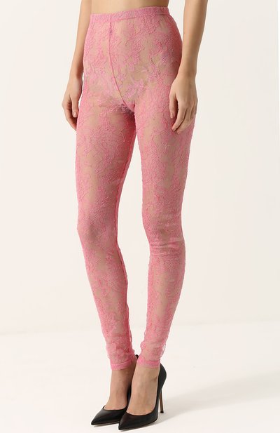 Прозрачные кружевные легинсы GUCCI, арт. 493615/XT519, фото 3