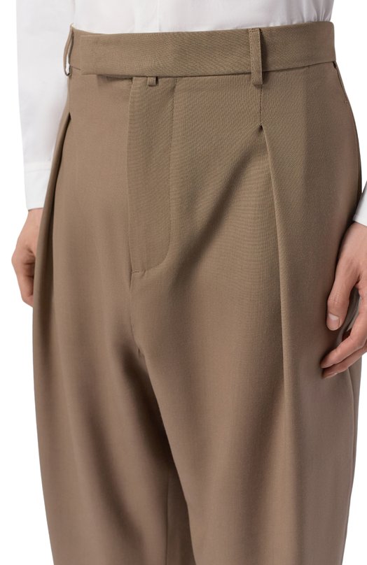 Шерстяные брюки MORDECAI 26E96MRU34N Коричневый  26E96MRU34N Фото 5