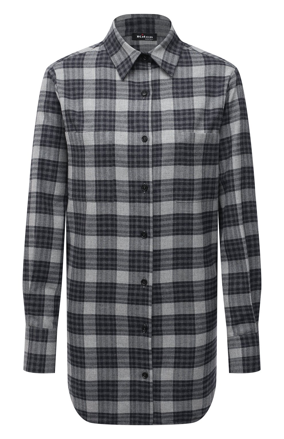 Хлопковая рубашка KITON разноцветного цвета по цене 89000 руб., арт. D52445H07868, фото 1 Хлопковая рубашка KITON, арт. D52445H07868, фото 1