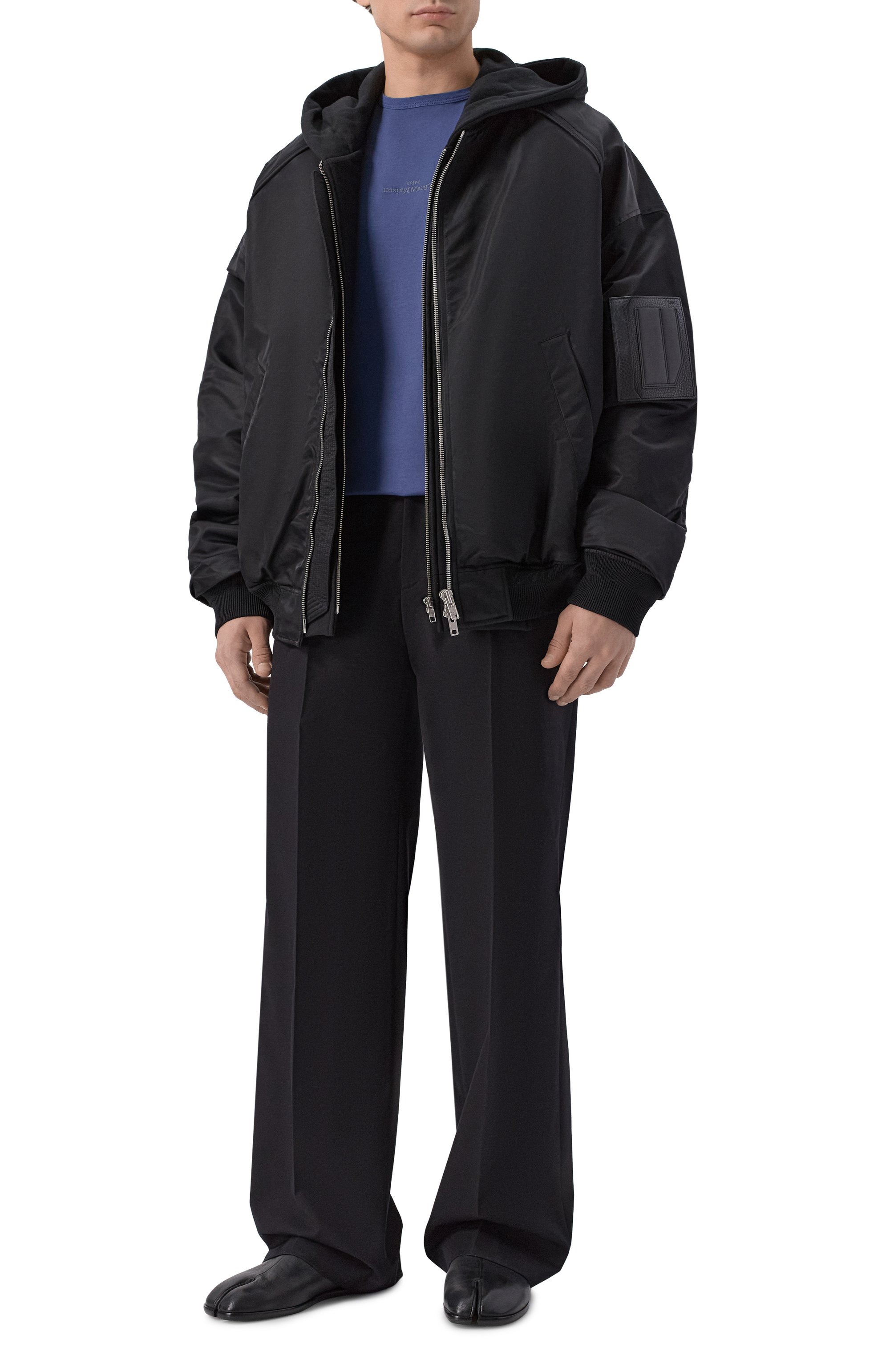 Хлопковая футболка MAISON MARGIELA синего цвета по цене 52900 руб., арт. S30GC0701/S22816, фото 2 Хлопковая футболка MAISON MARGIELA, арт. S30GC0701/S22816, фото 2