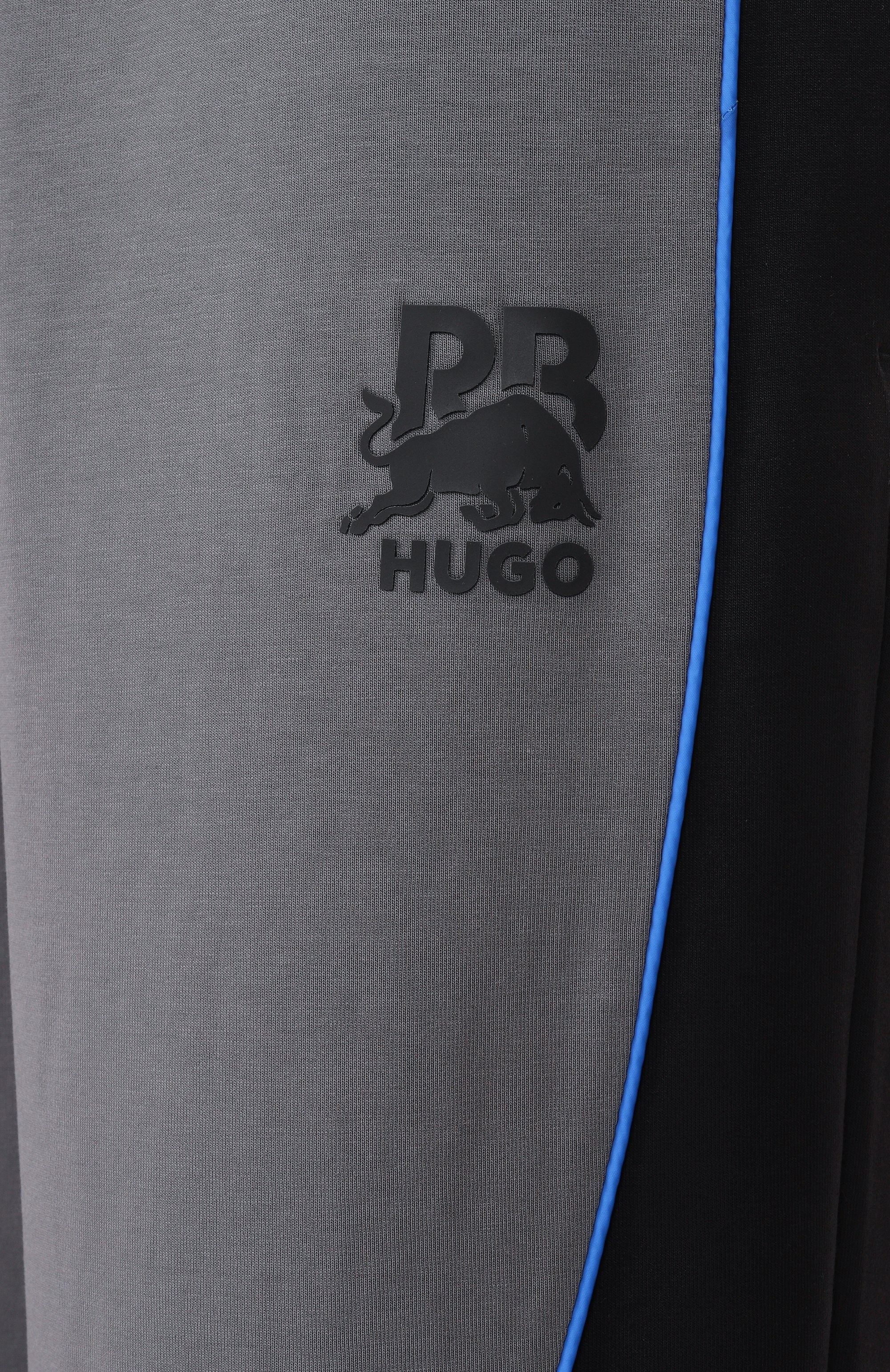 Хлопковые брюки hugo x rb HUGO темно-серого цвета по цене 23950 руб., арт. 50542822, фото 6 Хлопковые брюки hugo x rb HUGO, арт. 50542822, фото 6