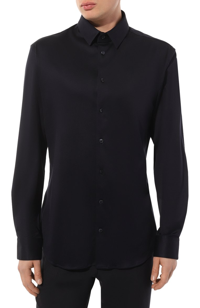 Хлопковая рубашка GIORGIO ARMANI, арт. 8WGCCZ97/JZ070, фото 3