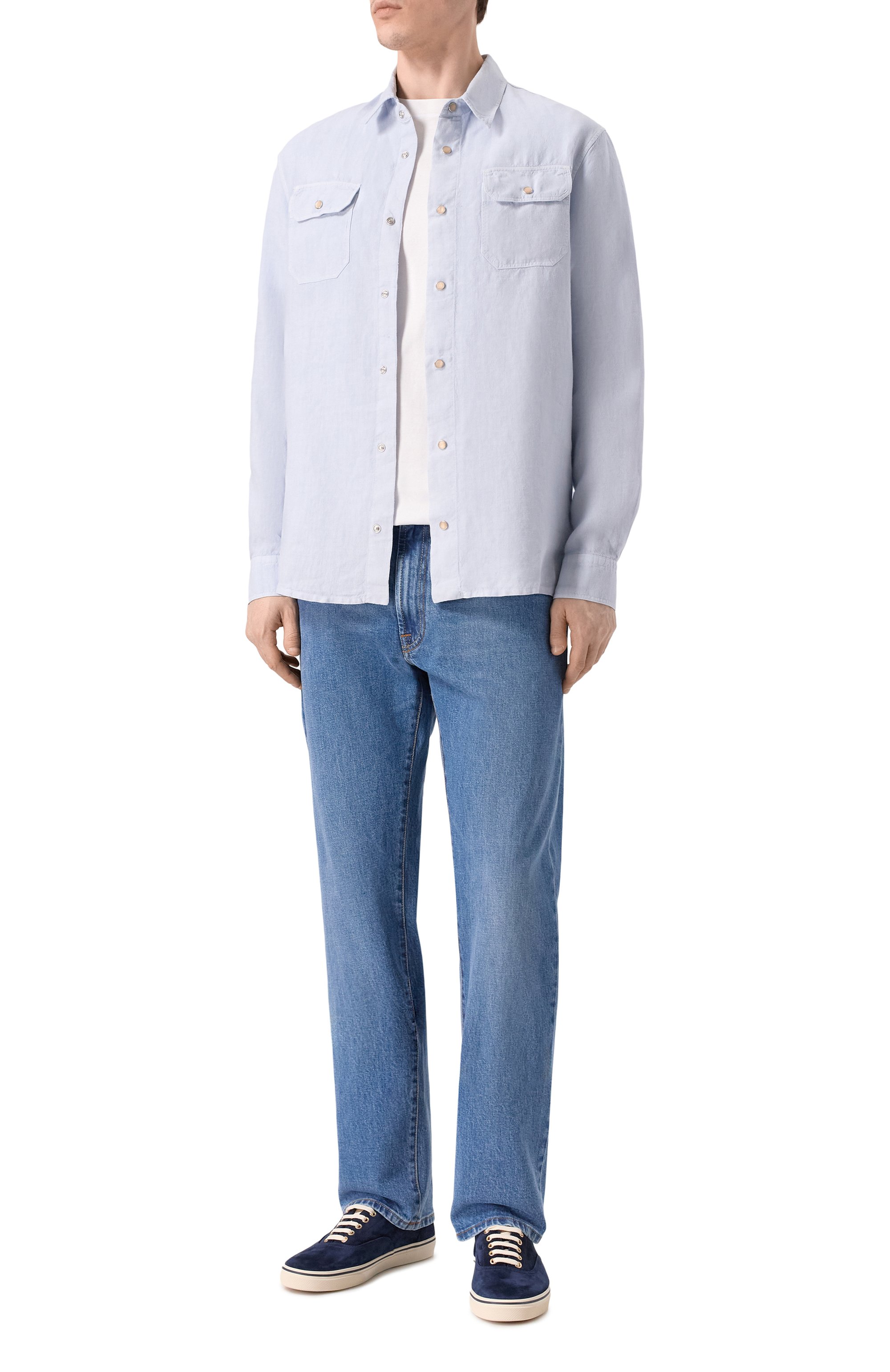 Льняная рубашка PAUL&SHARK, арт. 26413332, фото 2