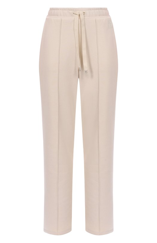 Хлопковые брюки Weekend Max Mara F0LK Кремовый F0LK