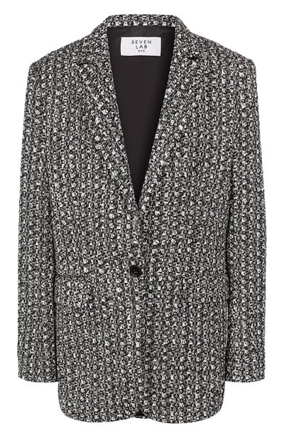 Женский жакет из вискозы SEVEN LAB, арт. JTW2 20-0 black/white