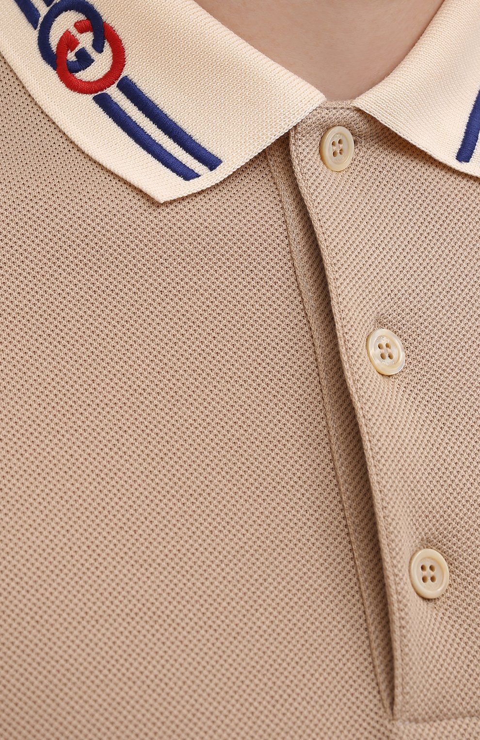 Хлопковое поло GUCCI, арт. 658067/XJDI2, фото 5