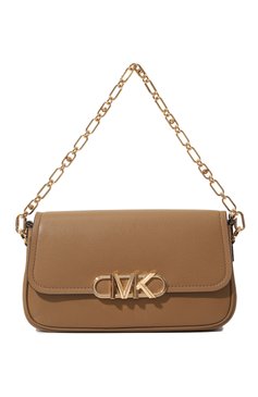 Женская сумка parker medium MICHAEL KORS COLLECTION бежевого цвета, арт. 30F2G7PC2L | Фото 1 (Сумки-технические: Сумки top-handle; Размер: medium; Материал: Натуральная кожа; Материал сплава: Проставлено; Драгоценные камни: Проставлено)