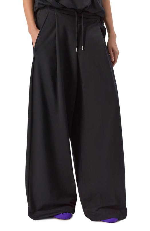 Хлопковые брюки Dries Van Noten 131111/3611 Чёрный  131111/3611 Фото 3