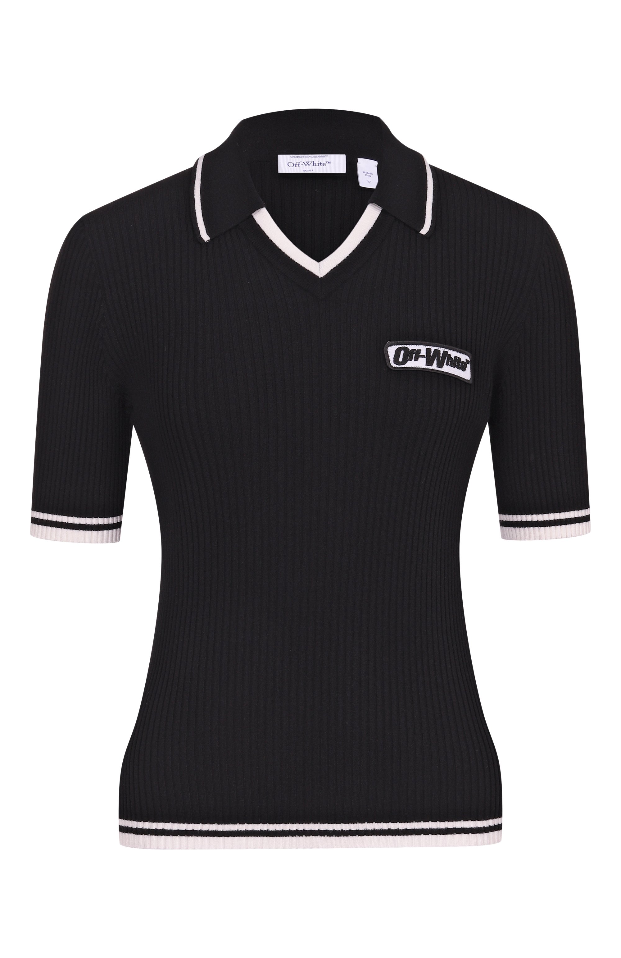 Поло из вискозы OFF-WHITE, арт. 0WHV007S26KNI001, фото 1