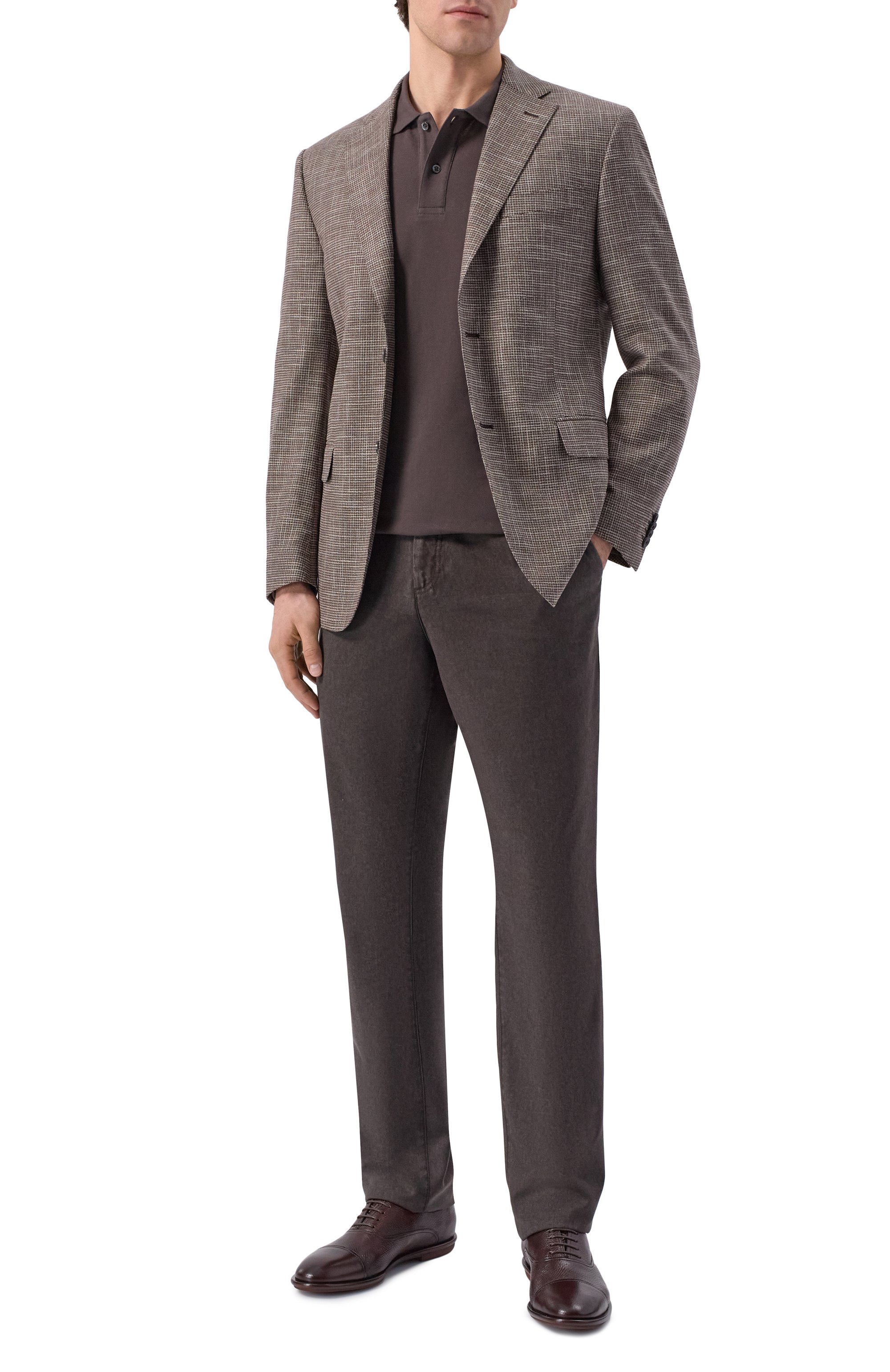 Кожаные оксфорды BARRETT коричневого цвета по цене 66150 руб., арт. 261U057.4/CERV0 ASP0RT, фото 2 Кожаные оксфорды BARRETT, арт. 261U057.4/CERV0 ASP0RT, фото 2