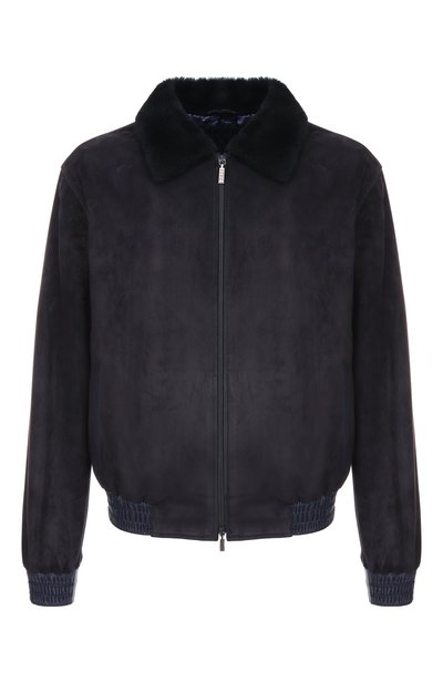 Мужской бомбер с меховым воротником ZILLI, арт. AHIKH3M1008VFRI00
