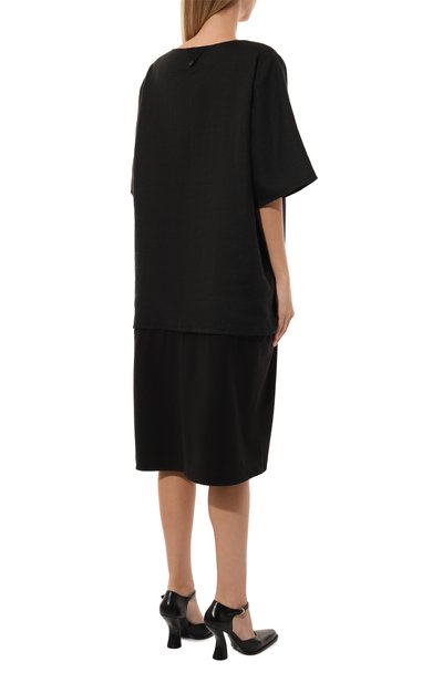 Двустороннее платье из хлопка и льна MIDGARD PARIS, арт. F1-DR3-BK, фото 4