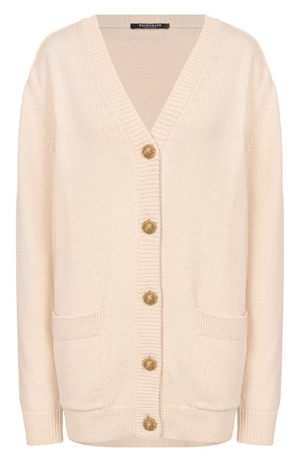 Женский кардиган из хлопка и кашемира BALMAIN, арт. GF0K0003/KJ83