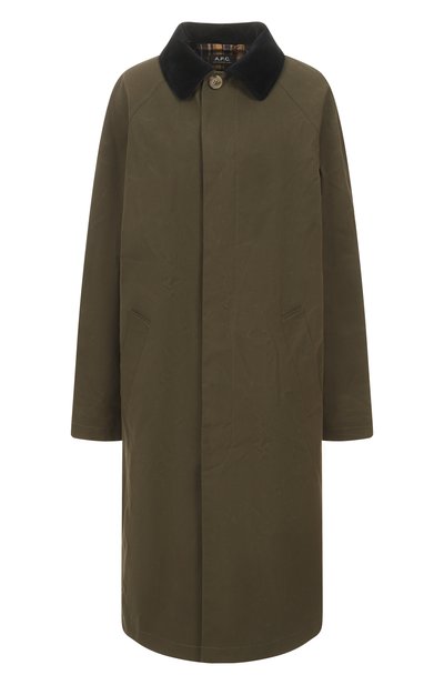 Женский хлопковый плащ A.P.C., арт. M01548/C0HIL