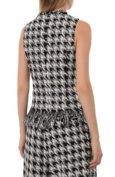 Твидовый жилет с отделкой стразами GIUSEPPE DI MORABITO, арт. 02SST0252C 02300, фото 4