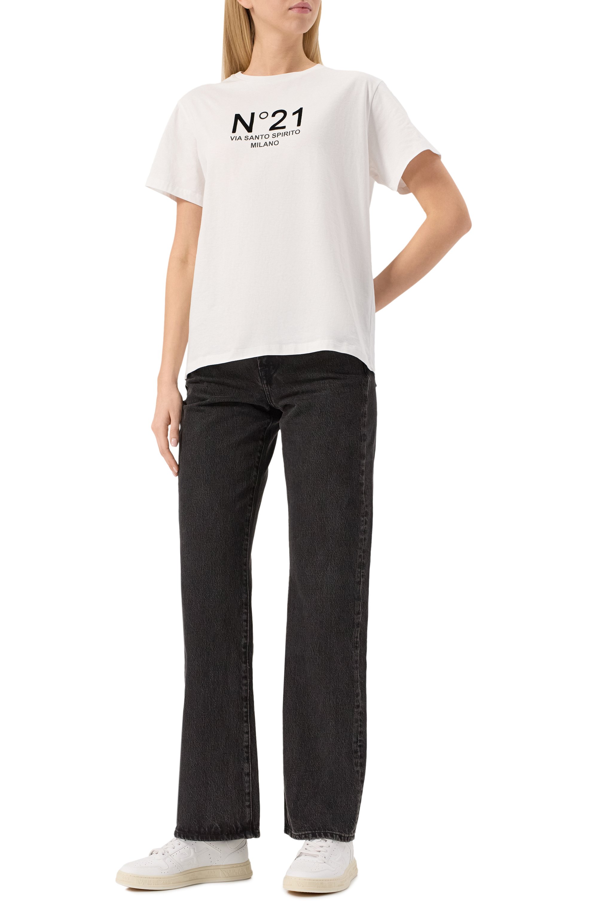 Хлопковая футболка N21, арт. F051/6328, фото 2
