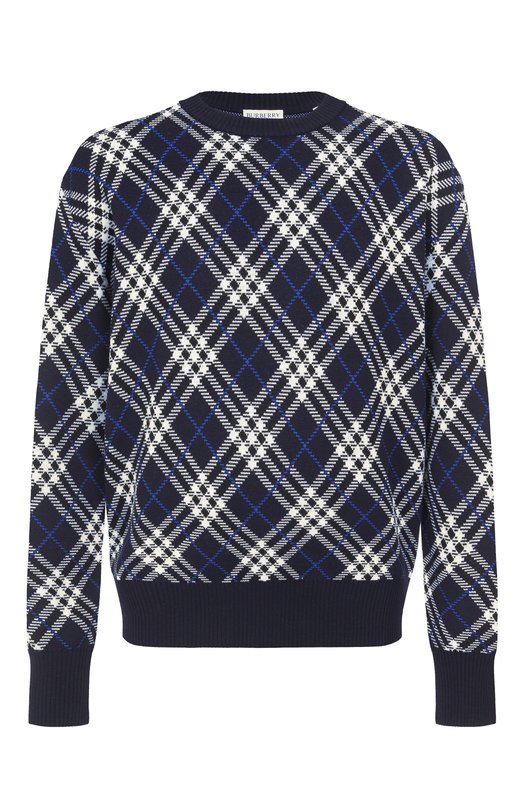 Шерстяной джемпер Burberry 8110614 Синий 8110614
