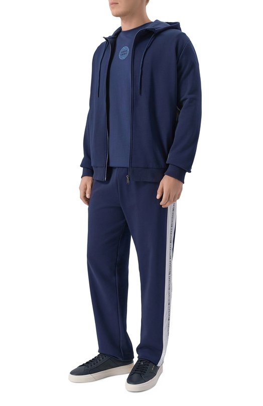 Хлопковая футболка Dirk Bikkembergs BMT1566 Синий  BMT1566 Фото 2