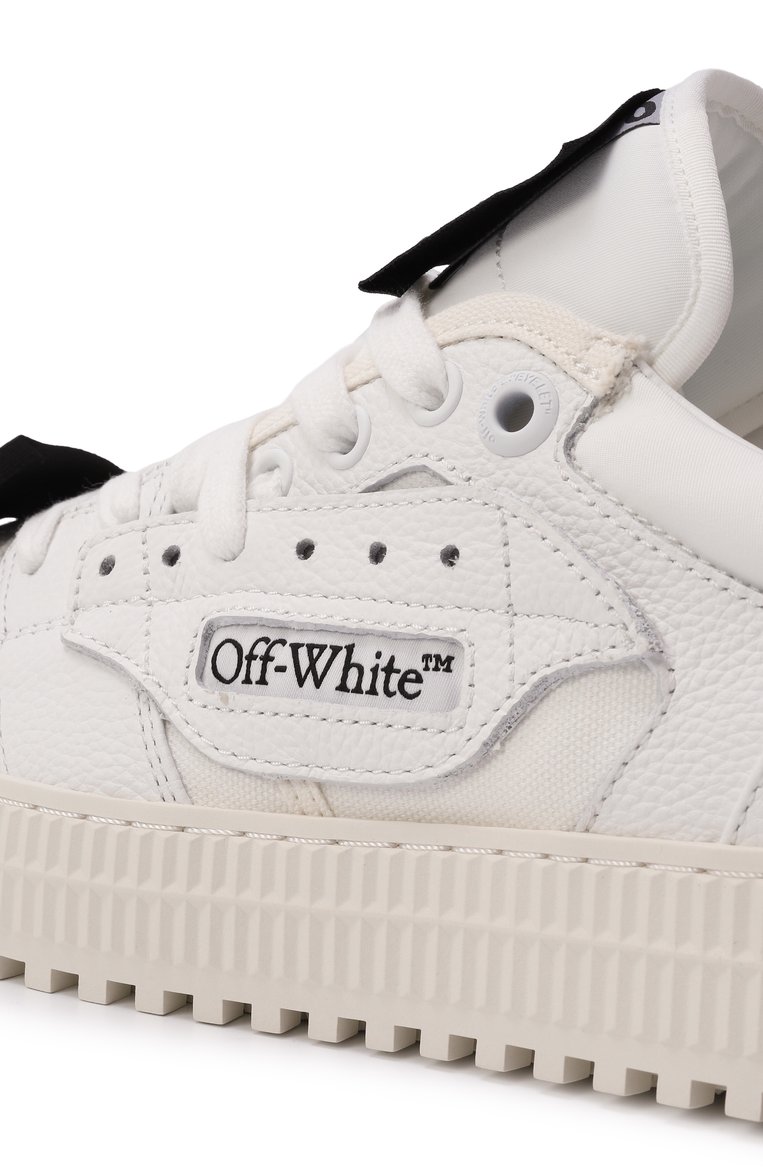 Мужские кожаные кеды 3.0 off court  OFF-WHITE белого цвета, арт. 0MIA29KC99LEA001 | Фото 7 (Материал внешний: Натуральная кожа; Материал внутренний: Натуральная кожа; Автоматизация ТО: Проставлено; Автоматизация состава: Проставлено; Подошва: Массивная; Стили: Классический; Материал утеплителя: Без утеплителя; Кросс-КТ: Низкие)