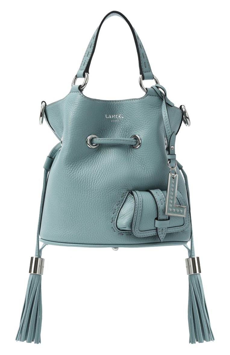Женская сумка premier flirt small LANCEL голубого цвета, арт. A10109 | Фото 1 (Материал: Натуральная кожа; Автоматизация состава: Проставлено; Ремень/цепочка: На ре�мешке; Автоматизация ТО: Проставлено; Размер: small)